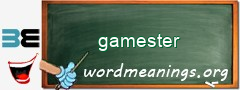 WordMeaning blackboard for gamester
